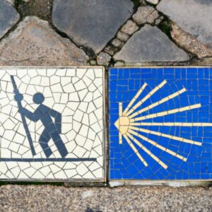 Camino way marker