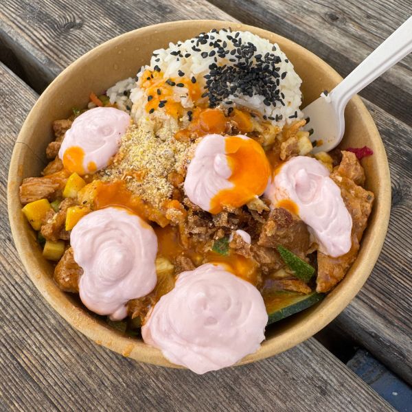 Vegan bowl, Lake Bohinj
